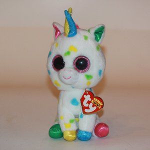 Ty Beanie Boos HARMONIE Unicorn (6 Inch) Stuffed Plush Animal NWT (creased)